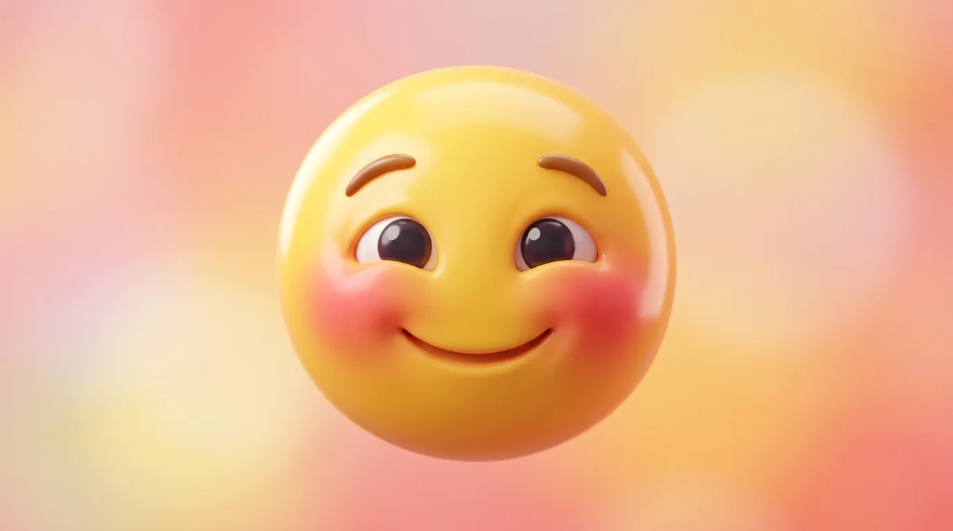 blushing emoji