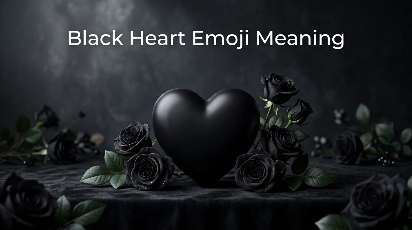 black heart emoji