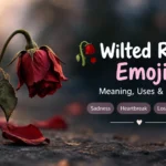 wilted rose emoji